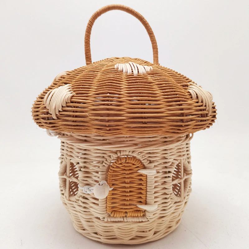 Rattan Plant Basket - في الهواء الطلق نزهة سلال الفطر
