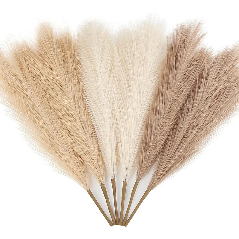 Pampas Grass Decor - 5/10 قطع من عشب البامباس الاصطناعي