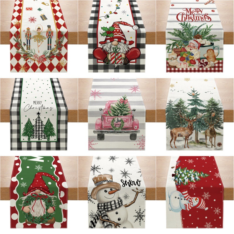 الكتان عيد الميلاد الجدول عداء - مراجعة Linen Table Runner وسعره