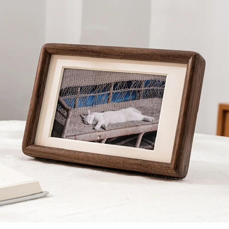 إطار صور من خشب الجوز الأسود ا - مراجعة Bamboo Photo Frame وسعره